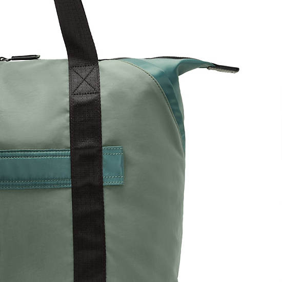 Kipling Art Medium Klassieke Tote Tassen Groen | België 1453QM